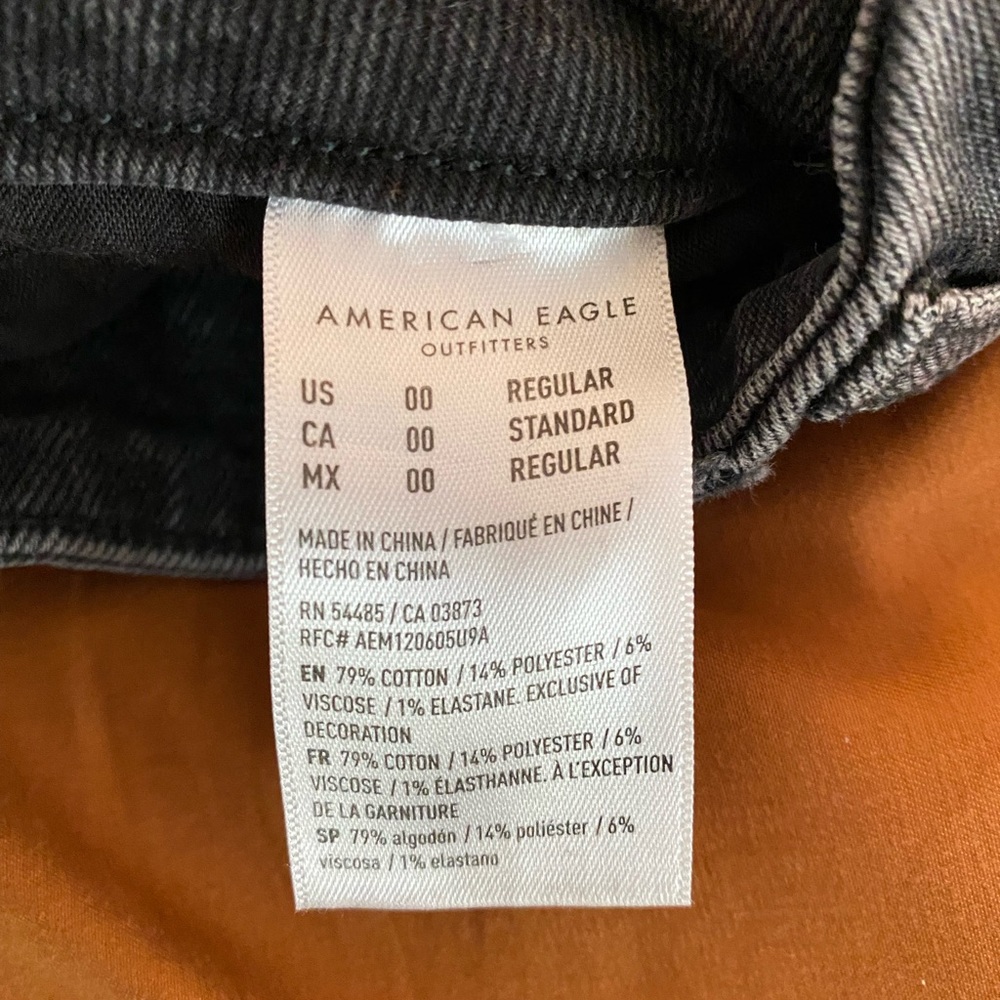 American Eagle Straight Black Jeans